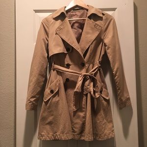 Classic Camel Trench Coat